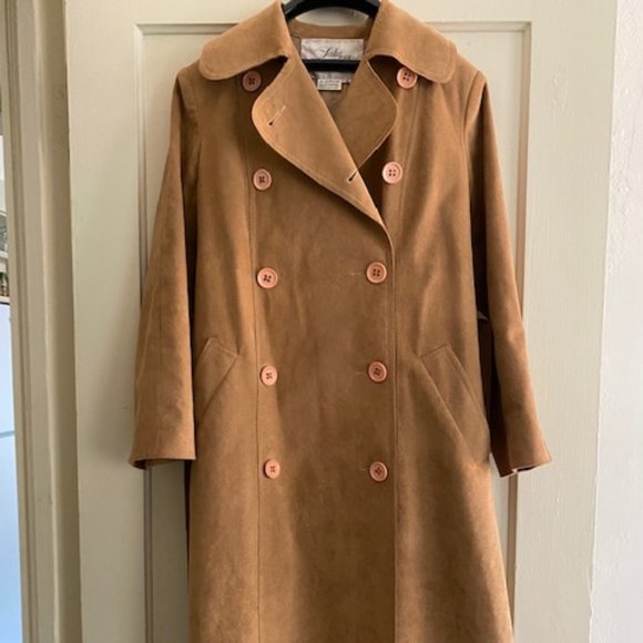 Saks Fifth Avenue Jackets & Blazers - Woman's Vintage Saks Fifth Avenue Full Length Tan Coat